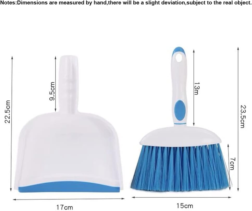 Mini broom and dustpan set - mini whisk set for desk, housekeeping, office, kitchen, pet nest, etc., daily cleaning necessity plastic mini dustpan set, pink - view 2