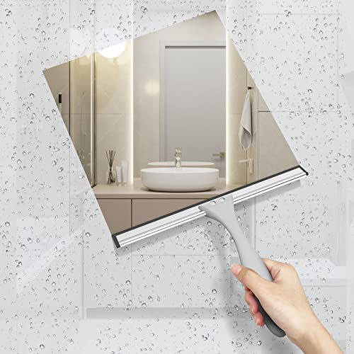 Squeegee for Shower Glass Door, All-Purpose Squeegee with Hook for Shower Doors, Windows, Mirrors, Tiles and Car Glass, 10 Inches - view 5