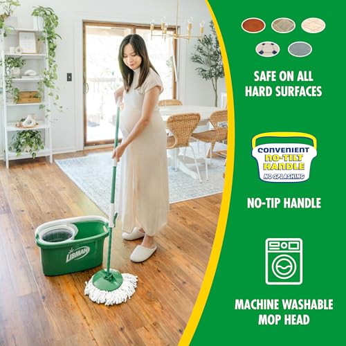 Libman Tornado Spin Mop System with Bucket & Wringer, 1 Refill Head - view 3
