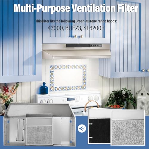 BP57 Range Hood Aluminum Grease Air Filter with Light Lens - view 3