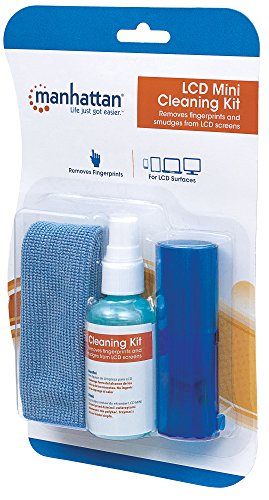 Screen & Keyboard Cleaner Kit – 2 oz - Non-Alcohol Cleaning Spray with Microfiber Cloth & Keyboard Brush - for TV, Computer, Laptop, Monitor, LED, LCD, Electronic Devices - 421010