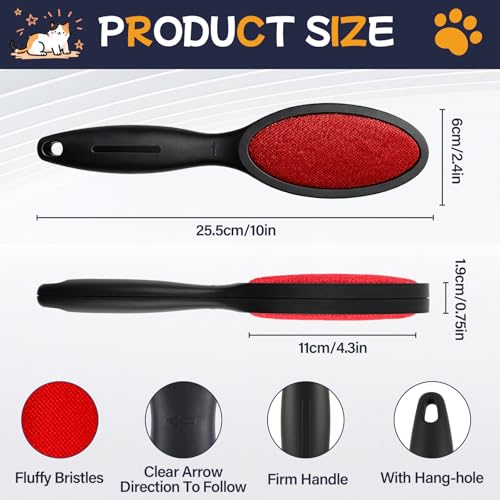 Magic Lint Remover Brush for Pet Hair, Reusable 2-Sided, 1 Pack - view 2