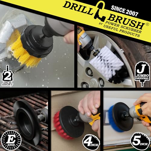 Drill Brush Attachment Set for Cleaning Wheel, Shower, Bathroom - Crevice - view 2