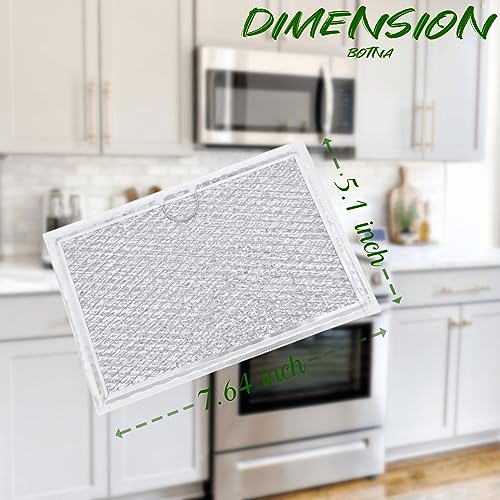 Microwave Filter Replacement For GE WB06X10608, Microwave Vent Filter For Frigidaire 5304464105 5" x 7-5/8" x 1/8", 2 Pack - view 4