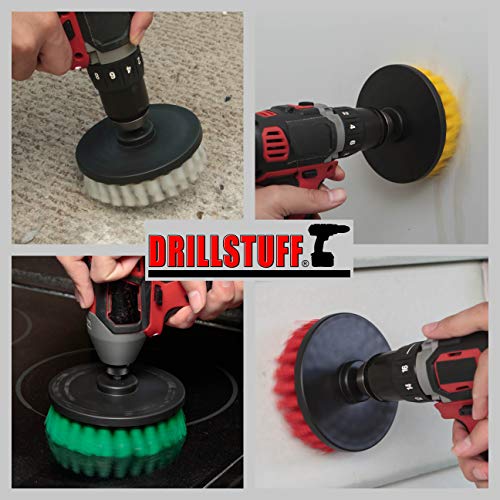 Cleaning Supplies - Drill Brush Power Scrubber Multi Use Kit - Deck Brush - view 2