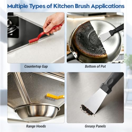20 Pcs Crevice Cleaning Brush,Multifunctional Grout Brush and Straw Brush - view 4