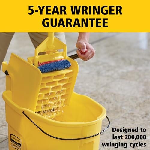 WaveBrake 35QT Side-Press Mop Bucket, Yellow - view 6