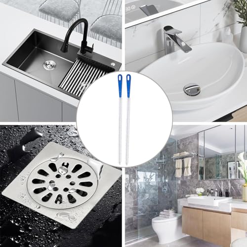 Drain Cleaning Brush 2pack,Clog Remover 23.6inch,Drain Hair Remover Tool - view 5