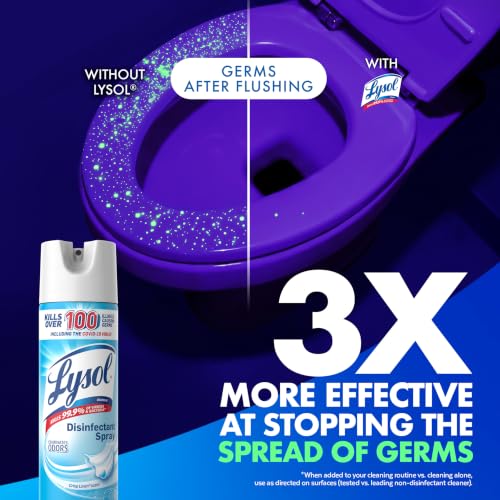 Disinfectant Spray, Sanitizer, Crisp Linen & Mango, 19 oz, 3 Pack - view 3