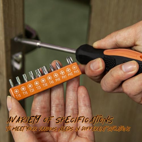 39-Piece Household Tool Set, Orange Hand Kit With Storage Case - view 5