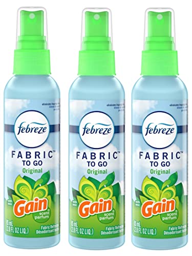 To Go Fabric Refresher with Gain Original Scent, 2.8-Ounce, (3)