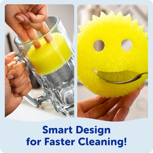 Colors Kitchen Sponges - Scratch-Free Dishwashing Sponges & Sponge for Kitchen Sink, Bathroom & Household Cleaning - BPA-Free Polymer Foam (3 Count) - view 4