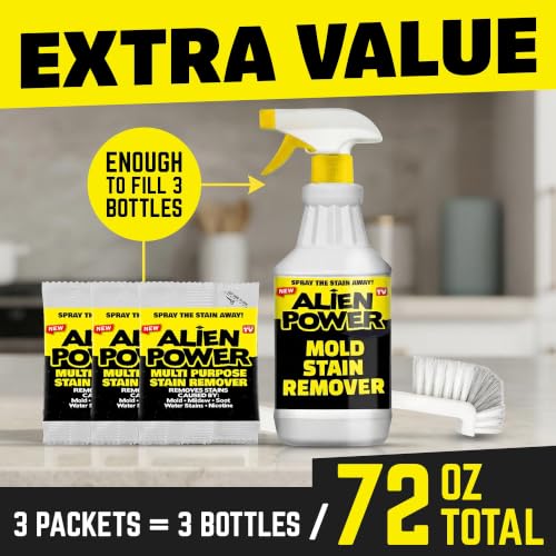 ALIEN POWER Mold and Mildew Stain Remover Spray for Shower, Walls, & Grout - view 3