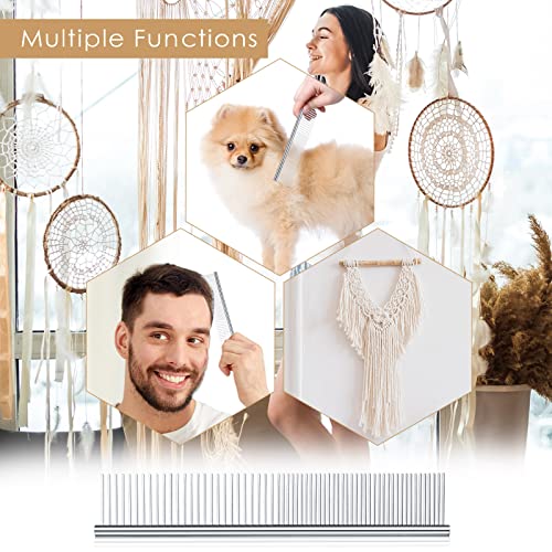 Macrame Fringe Comb, Stainless Steel Macrame Dog Cat Comb - view 6