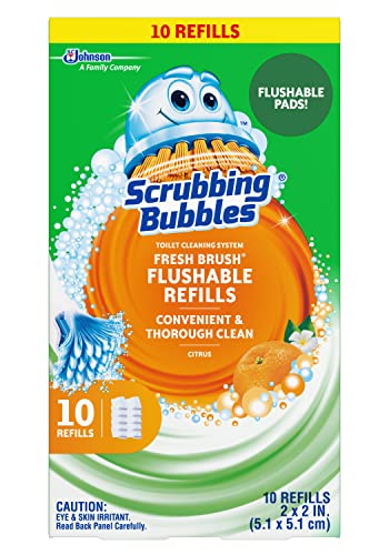 Fresh Brush Flushable Refills - Citrus Action Scent - 10 Count Flushable Refills Per Box - Pack of 3 Boxes - view 2