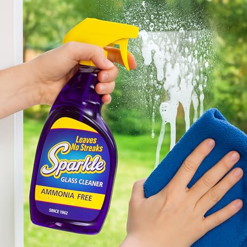 Glass Cleaner, Ammonia-Free Streak-Free Formula, 33.8 fl oz Spray Bottle, Safe for Windows, Mirrors & Glass Surfaces (Pack of 2) - view 5