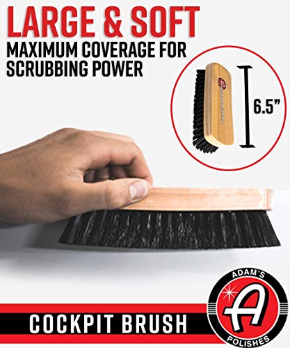 Cockpit Detailing Brush - Car Cleaning Brush | Scrub Brush for Interior Leather Cleaner Carpet Upholstery Fabric Shoe Sofa Shower Bathroom Pet | Car Wash Kit - Car Cleaning Supplies - view 2