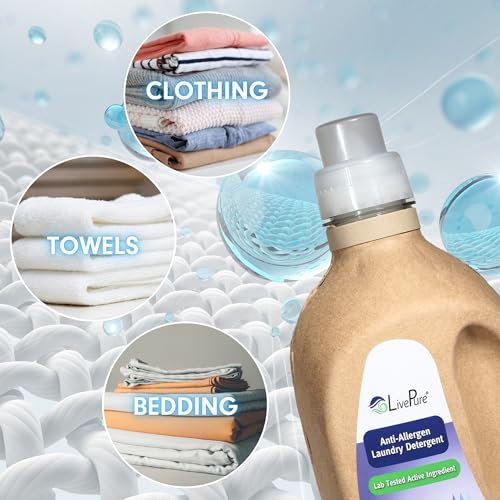 Anti-Allergen 50 OZ Laundry Detergent for Dust Mites, Pet Dander, Allergies. - view 5