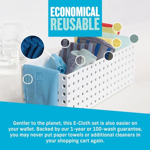 Home Cleaning Set, Premium Microfiber Cleaning Cloth, Household Cleaning Tools & Supplies for Dusting, Bathroom, Kitchen & Cars, Washable & Reusable, 100 Wash Guarantee, 8 Piece Set - view 5