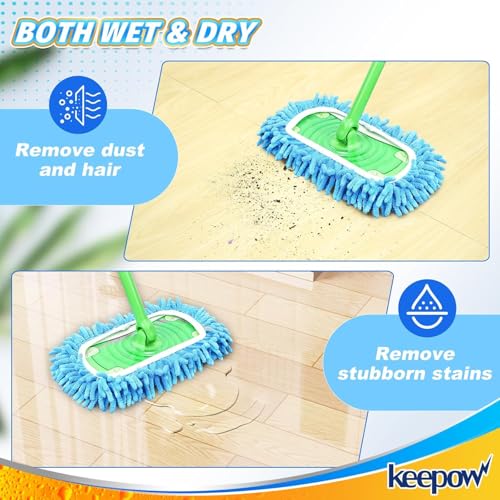 4 Pack Reusable Mop Pads Compatible with Swiffer Sweeper Mop 2-in-1 - view 6