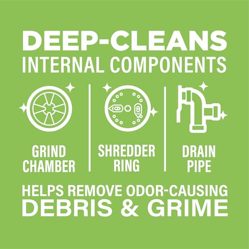 Garbage Disposal Cleaner, Helps Power Away Odor Causing Bacteria, Debris & Grime in Grind Chamber, Impeller & Drain Pipe, 12 Tablets, 1 Year Supply - view 5