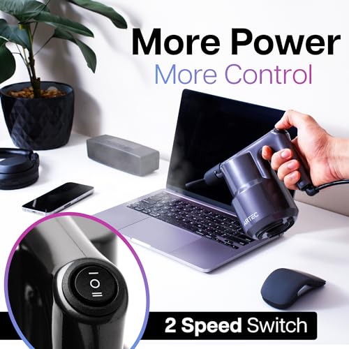 AirTec Ultra Electric Air Duster Blower for PC, Laptop, Console, Electronics and Home Cleaning, Environmental Alternative to Spray air can Duster Keyboard Cleaner (Type 6) - view 2