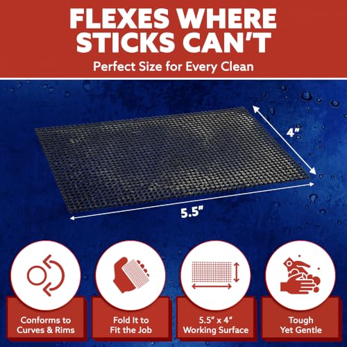 Flexi-Scour, Flexible Scrubbing Screen, Grills, Rust, 24-Pack - view 4
