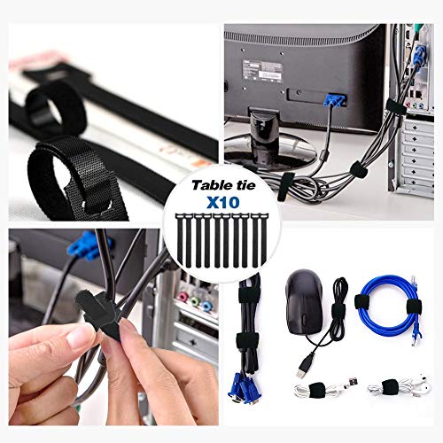 Cable Management Boxes Organizer, Large Storage Wires Keeper Holder for Desk, TV, Computer, USB Hub, System to Cover and Hide & Power Strips & Cords (White) 1 - view 5