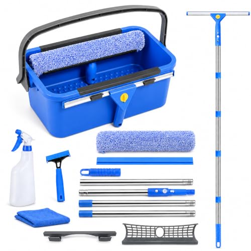 Professional Window Cleaning Kit with 3 Gallon Bucket