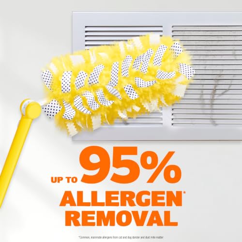 Duster Kit with 3 ft Extendable Handle, Dusters for Cleaning, Set Includes 1 Extension Pole and 12 Heavy Duty Dusting Refills Dust Cleaner, Long Extended Wand for Ceiling Fans and Walls - view 4