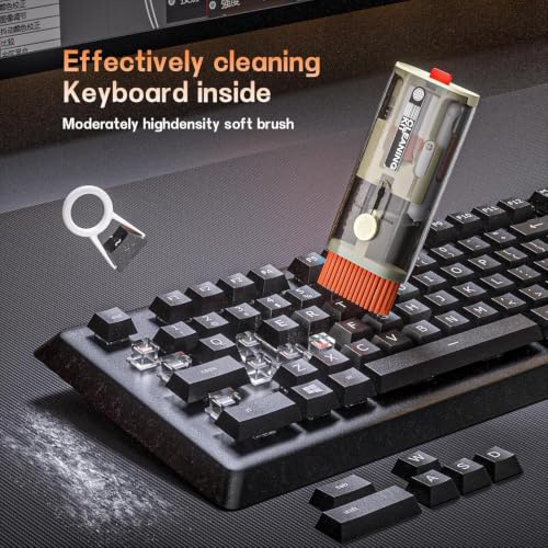 Laptop Cleaner, All in 1 airpod Cleaner kit Keyboard Cleaner Set, Computer MacBook Earphone Camera Cleaning Kit, Tablet and Screen Dust Brush Tool for Computer, PC, TV Camera Lens Computer Vacuum - view 5