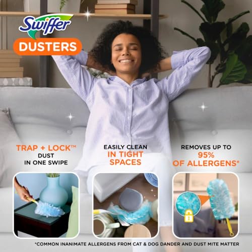 Dusters Starter Kit for Cleaning, Kit Includes 1 Handle and 5 Dusters - view 2