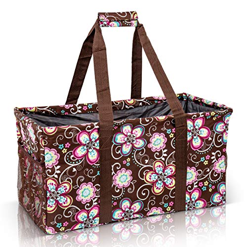 Extra Large Utility Tote Bag - Oversized Collapsible Beach Bag - Geo Black - view 2