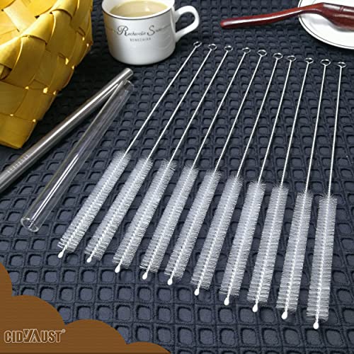 Straw Cleaner Brush for Stanley Extra Long 12 inch, Extra Wide 12mm diam Straw Brushes for 40/30/20 oz Stanley Mug, Straw Cleaning Brush for Tubes, Water Cup, Extra Long Straw Brush Set 10 Pack - view 3