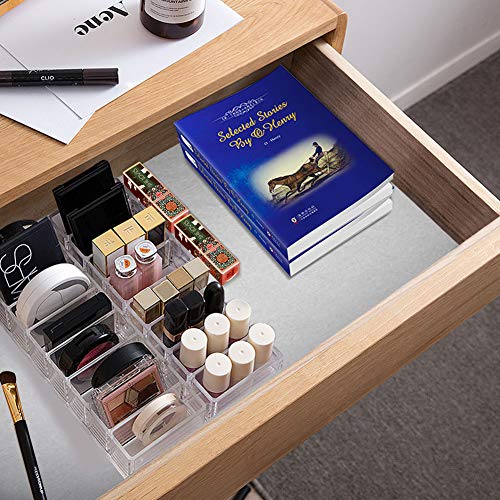 Clear Acrylic Compact Makeup Organizer Blush Eyeshadow Powder Vanity Holder (Pack of 3) - view 7
