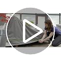DUCKCOVERS Soteria Waterproof 40 Inch Rectangular Patio Ottoman/Side Table Cover, Outdoor Ottoman Cover - view 7
