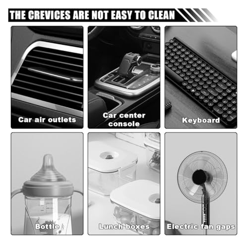 3 in 1 Cup Lid Cleaning Brush Set, Multifunctional Bottle Gap Crevice Cleaner Brush, Portable Cup Mouth Scrubber Tools for Bottle Tight Spaces (3PCS) - view 3