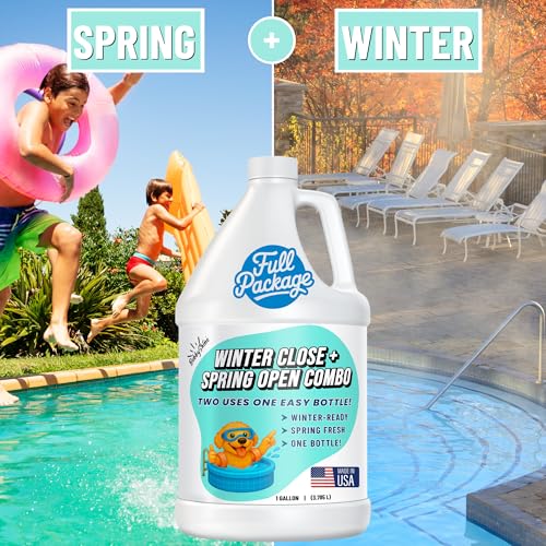 Pool Closing Kit – Winterizing Formula for Above-Ground & In-Ground Pools | Liquid All-in-One Treatment + Spring Opening Support (1 Gallon), Winterizing Kit, Pool Start-Up, Pool Chemicals - view 5