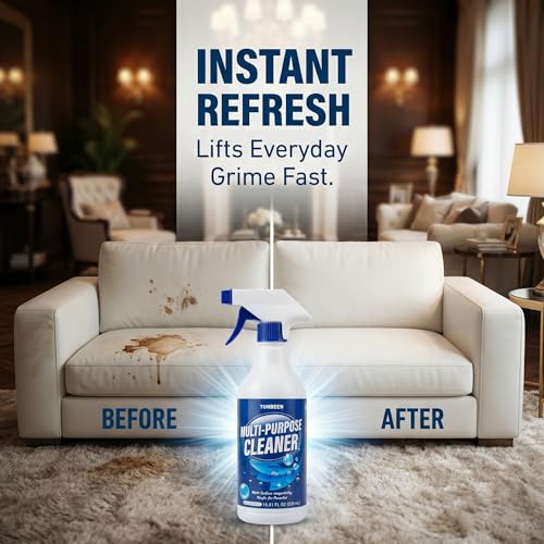 Leather & PU Chair Cleaner Spray, Furniture Cleaner for Sofa Couch Car Seat Stains, Remove Dirt, Light Oil, Fingerprints, Watermarks, No-Rinse Formula for Faux & Bonded Leather, 500ml - view 2