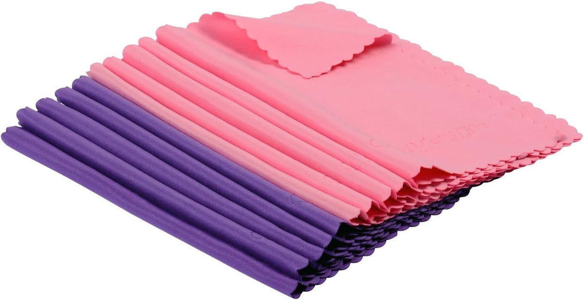 10-Pack Microfiber Cleaning Cloths for Smart Phone, Laptop, Computer, Tablet, Camera, Lenses, LCD Monitor, TV, Optics etc in Retail Packaging