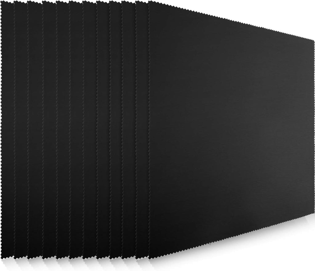 12 Pack Microfiber Cleaning Cloth,Black, White, Gray, Royal Blue | 12x12 Inch Large for Eyeglasses Screen Lens, Reusable Washable, Streak-free Lint-free, Cameras Phones Tablets Monitors - view 2