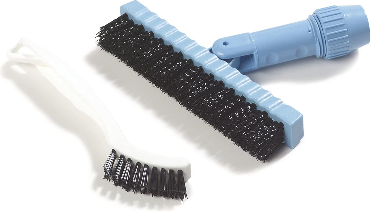 Grout Brush with Stiff Nylon Bristles, 8 Inch, White | Flo-Pac, Stiff Crimped Nylon Bristles, 2.75-Inch Brush Section, Narrow Crevices, BPA Free - view 4
