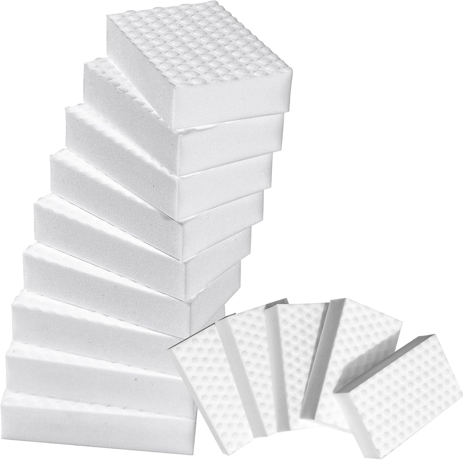 2X Density Magic Sponge Eraser,Multi-Functional Household Cleaning Kitchen Dish Sponge for Furniture,Extra Thick and Long Lasting Melamine Cleaning Sponges for Bathroom, Baseboard, Wall Cleaner (20) - view 5
