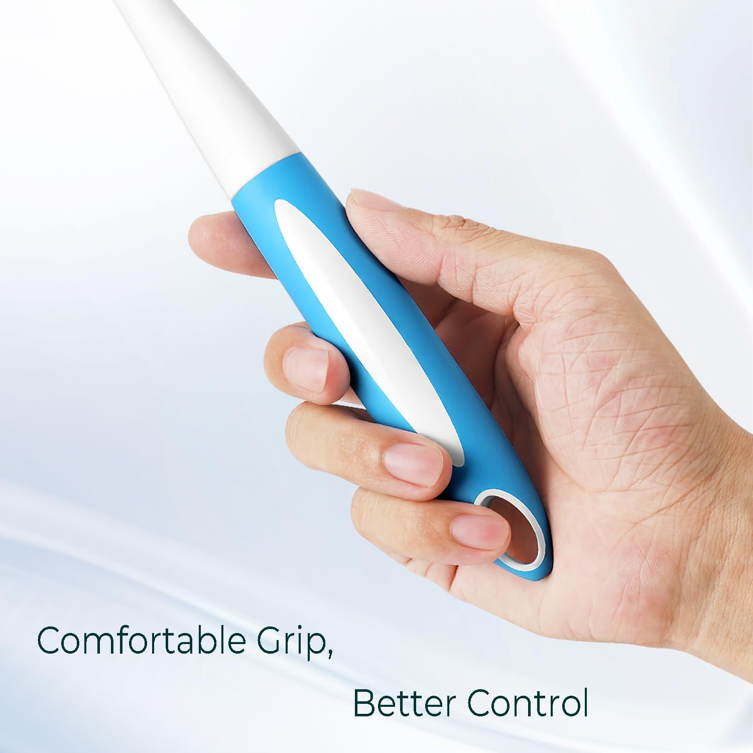 Dish brush with firm & stiff bristles for kitchen scrubbing, 2-pack, dish scrubber for pots pans sink cleaning, long comfortable grip, durable build for long-lasting - view 3