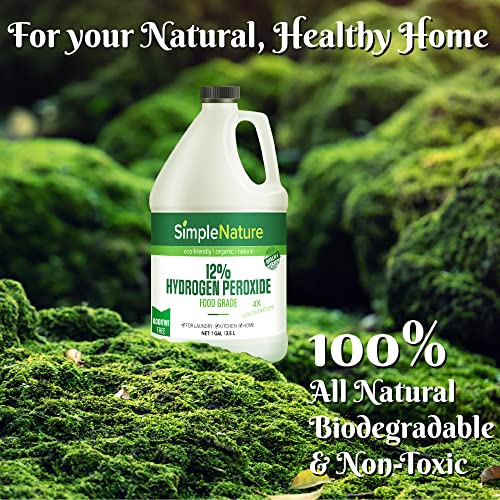 12% Food Grade Hydrogen Peroxide Solution - 1 Gallon - Natural Multipurpose Cleaner - Made in USA - Ideal for Commercial, Residential, Kitchen, Bath, Laundry, and More - view 3