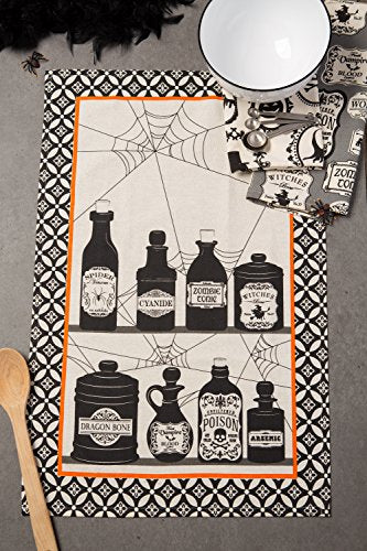 Halloween Hand Towels for the Kitchen Decorative Spooky & Fun Cotton Printed Dishtowel Set, 18x28, Hocus Pocus, 3 Count - view 4