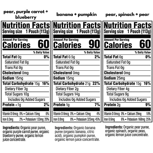 6+ Months Baby Food Variety Pack, 3 Flavors, 4 oz, 18 Pack - view 5