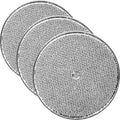 (3-Pack) 9-1/2" Round x 3/32" Aluminum Grease Filters with Center Hole, Range Hood Filter, Kitchen Exhaust Fan Filters Replacement