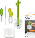 Cacti Bottle Cleaning Brush Set - Includes Bottle Brush, Nipple Brush, Detail Brush, and Straw Brush - Baby Bottle Brush Set for Bottle Drying Rack - Baby Essentials - 4 Count