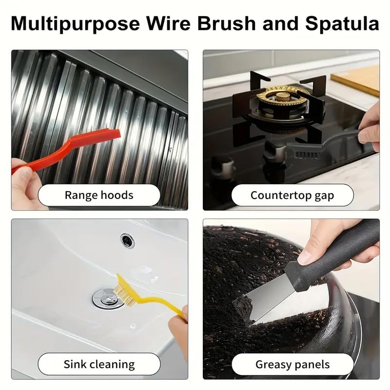 10PCS Crevice Cleaning Brush Set - Hard Bristle Crevice Cleaning Brush Tool, Multifunctional Gap Scrub Brush for Home, Bathroom, Kitchen, Window Track, Bathtub, Vehicle, Faucets, Bowl, Teapot, Cup Use - view 6